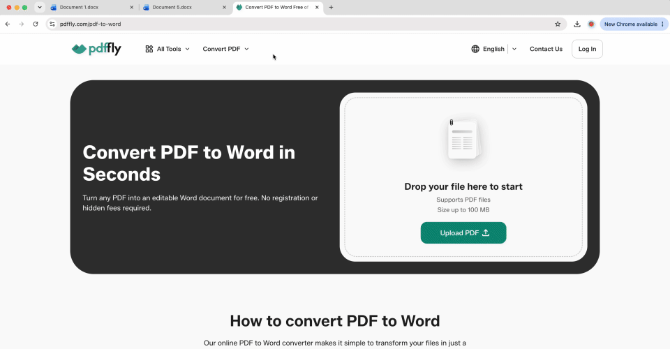 Convert your PDF to Word